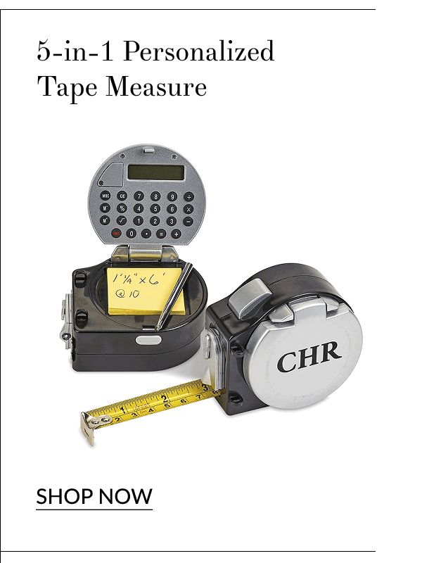 5-in-1 Personalized Tape Measure [Click here to Shop Now]