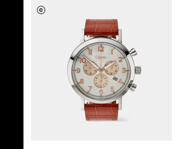 Gwynant Watch with Leather Strap