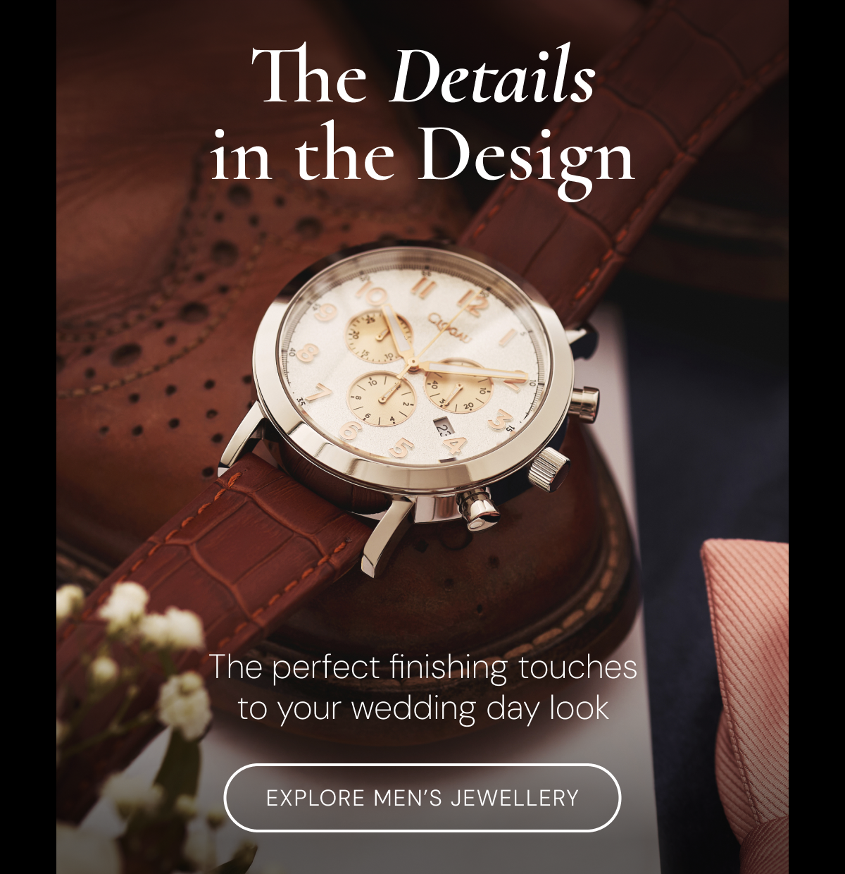Gwynant Watch with Leather Strap