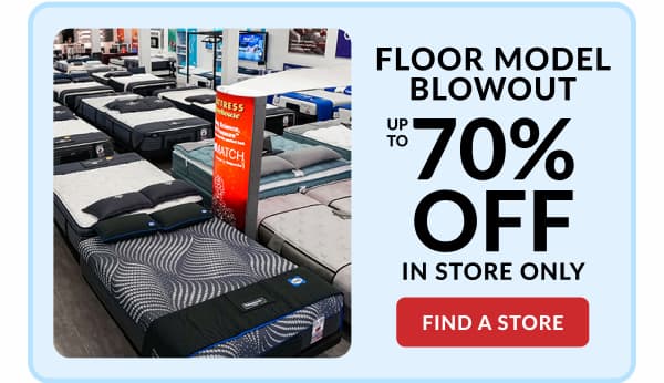 Floor model blowout find a store