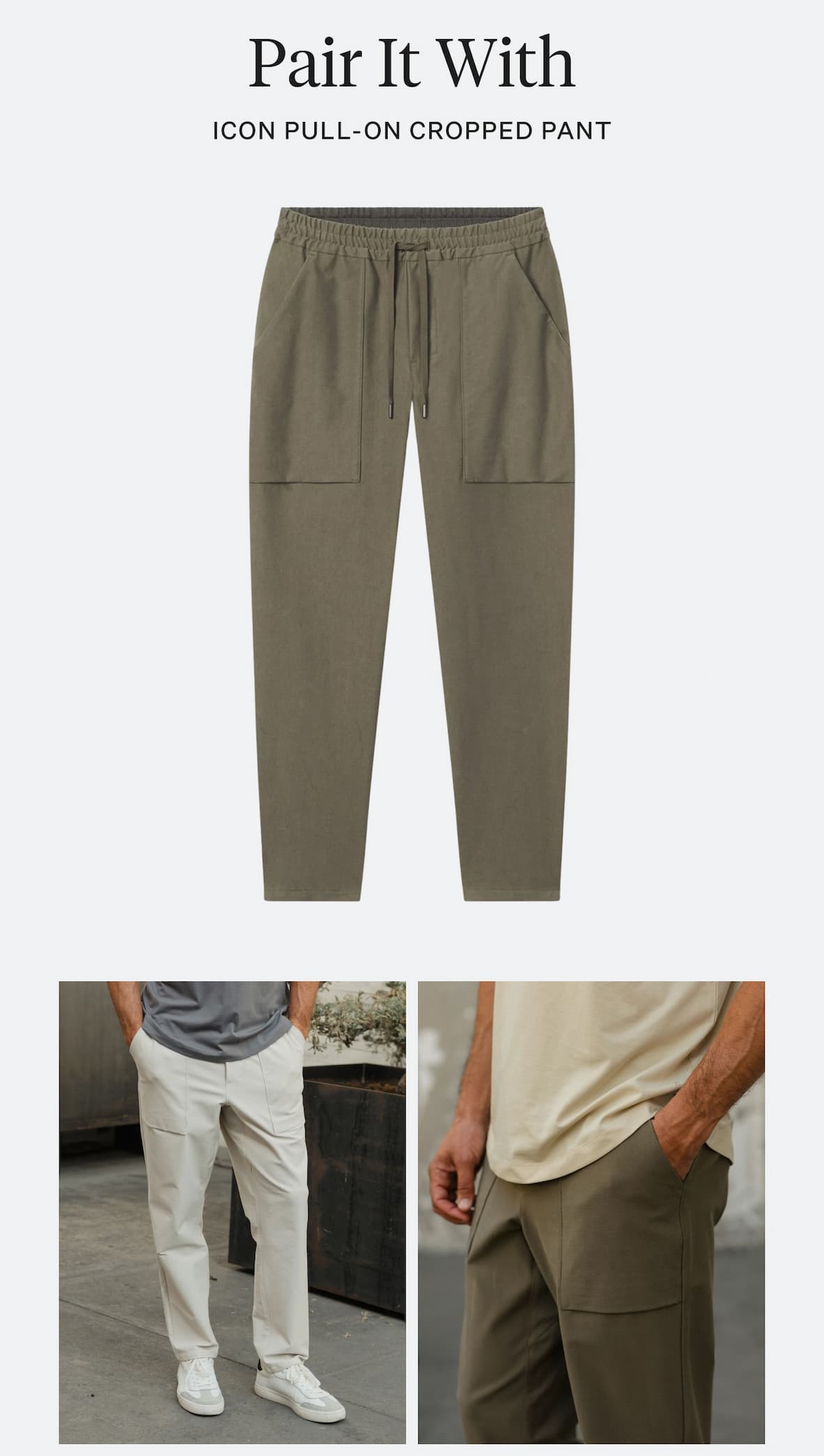 Pair It With - Icon Pull-On Cropped Pant