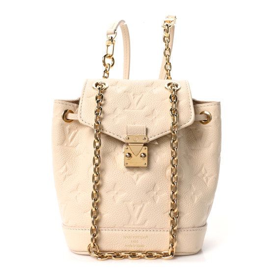 LOUIS VUITTON Empreinte Nano Noe Backpack Creme