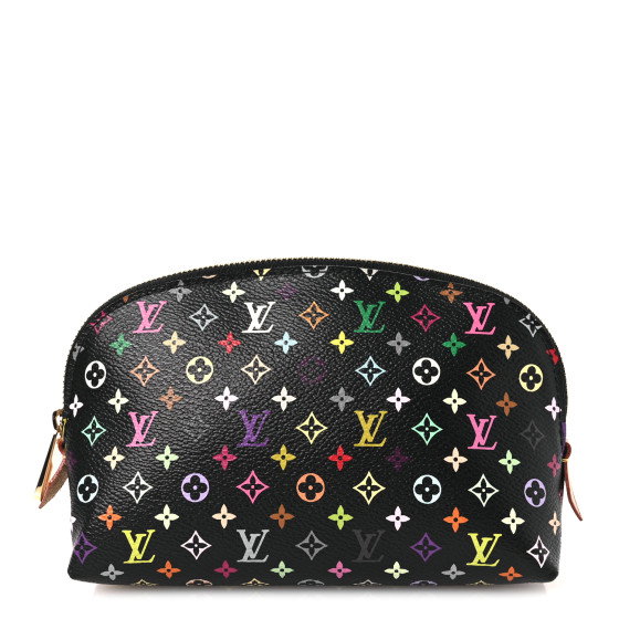 LOUIS VUITTON Monogram Multicolor Cosmetic Pouch Black Grenade