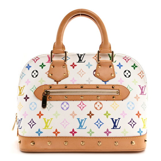 LOUIS VUITTON Monogram Multicolor Alma White