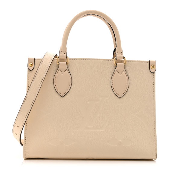 LOUIS VUITTON Empreinte Monogram Giant Onthego PM Cream Beige