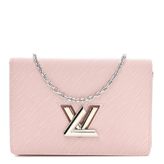 LOUIS VUITTON Epi Twist Belt Chain Wallet Rose Ballerine