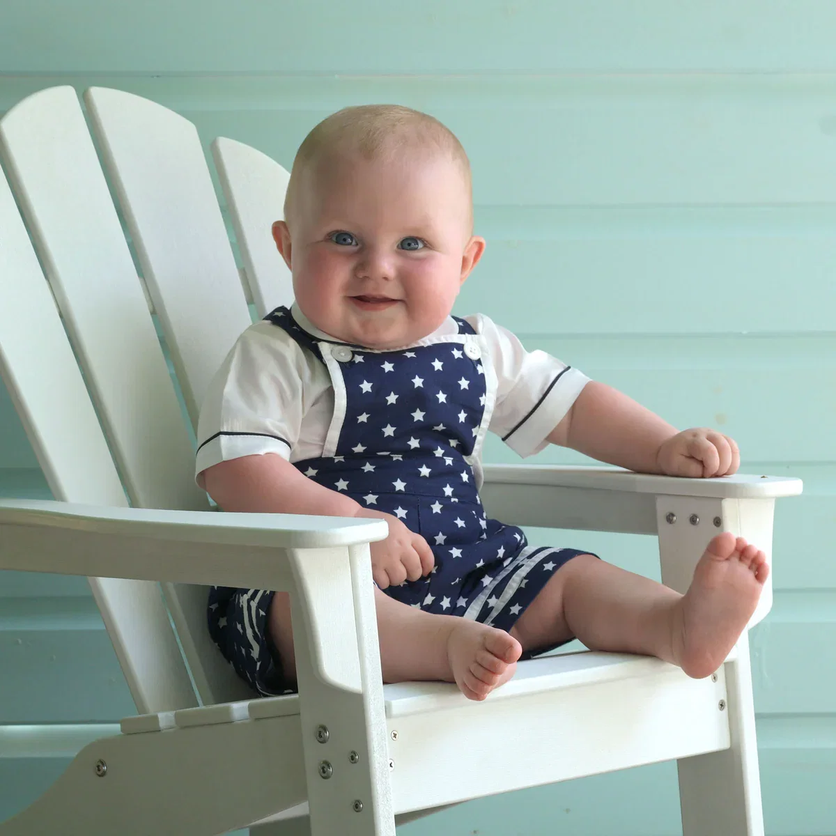Star Dungarees Set
