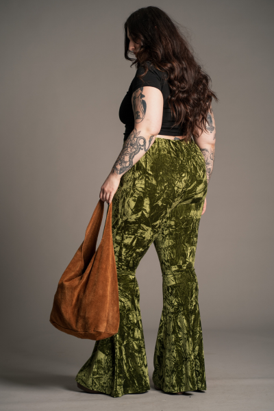 Olsen Tan Genuine Suede Slouchy Bag