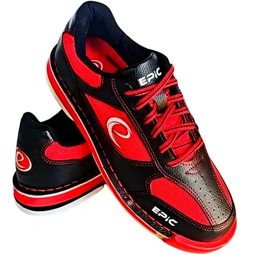 Image of Epic Boost T-1 Performance Right Hand Black Red Bowling Shoes