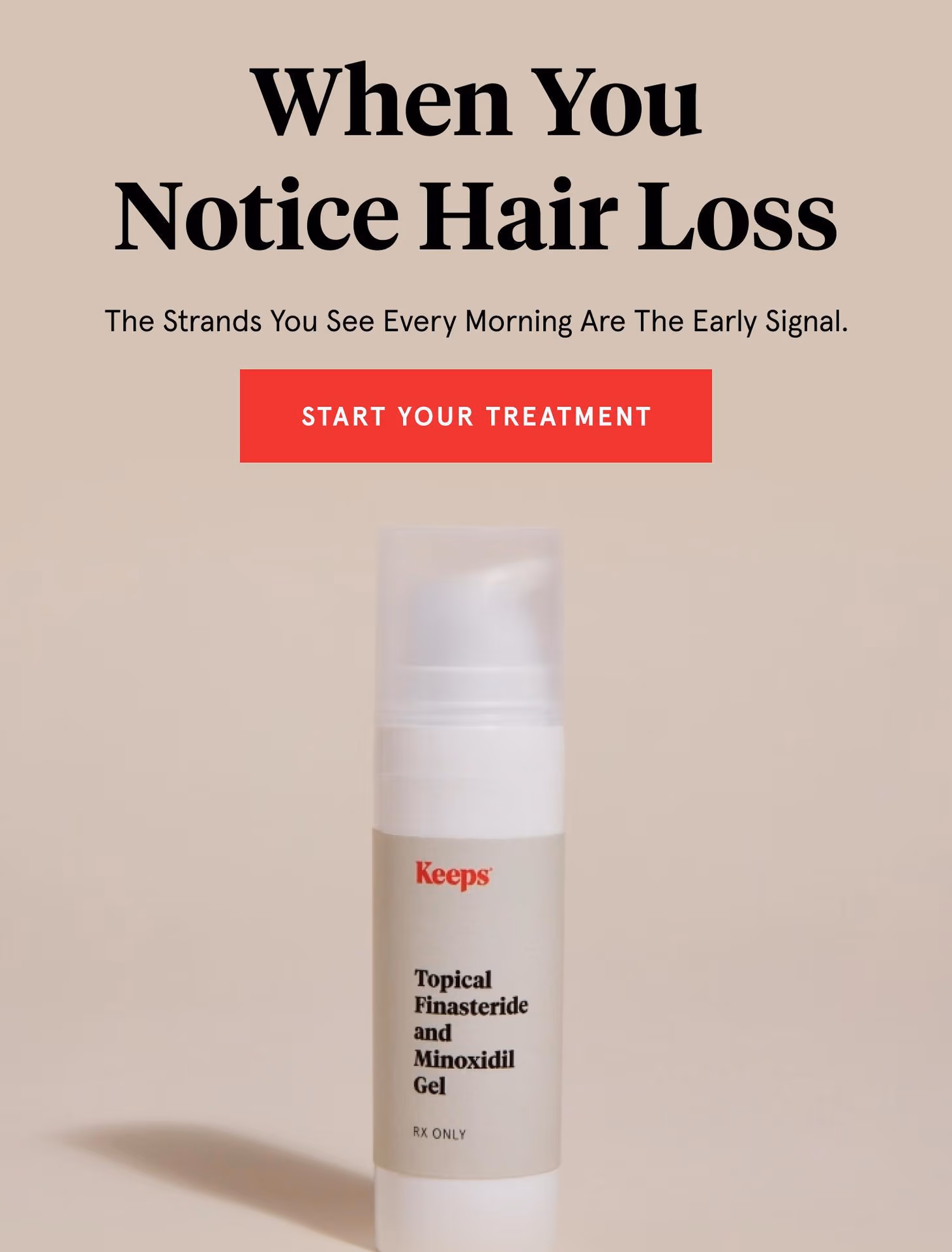 When You Notice Hair Loss