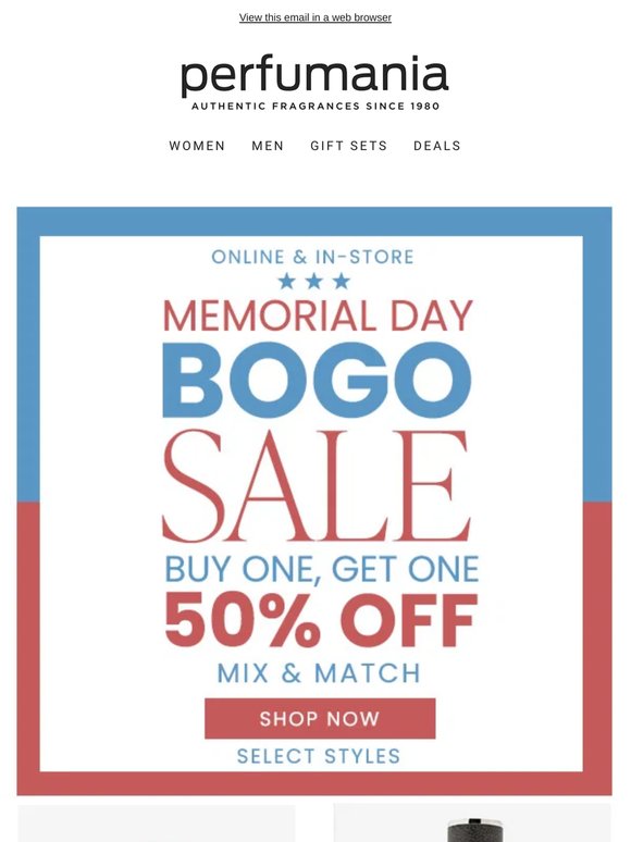 Memorial Day BOGO Starts Now