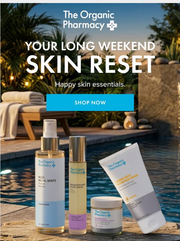 Your Bank Holiday glow starts here 🌞