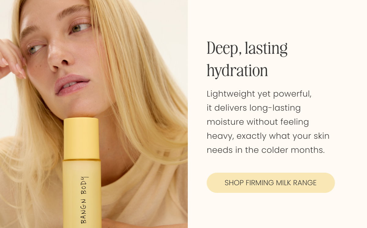 Deep, lasting hydration