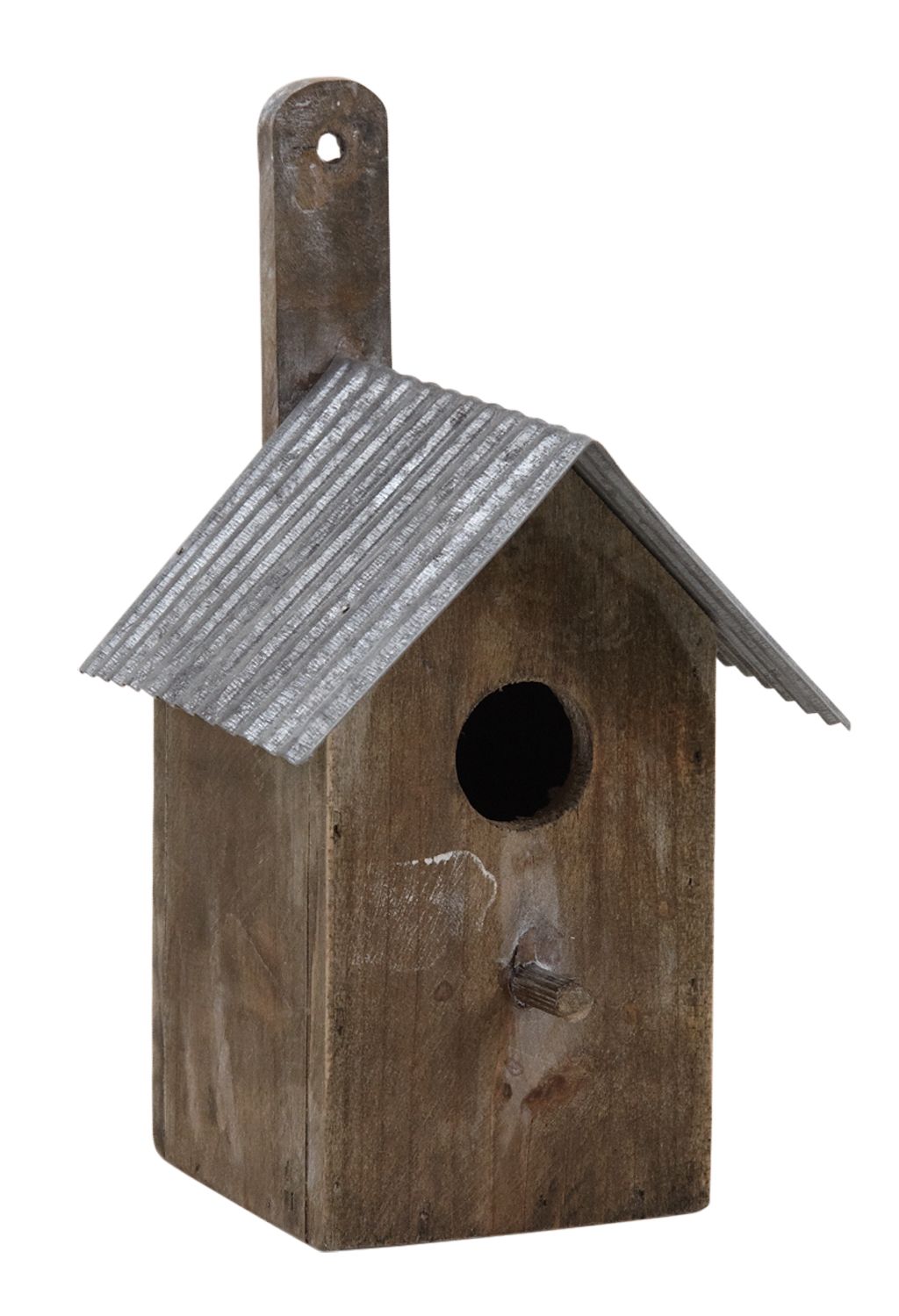 Image of Nichoir oiseau bois et zinc