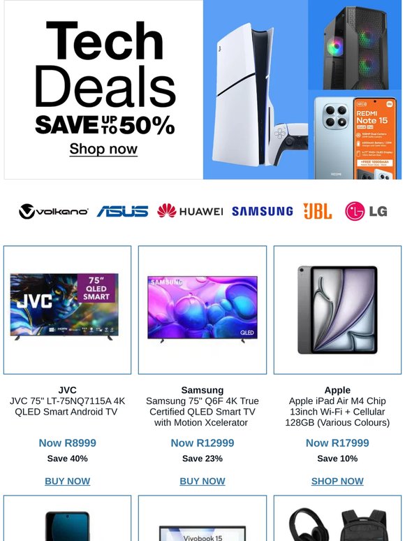 💥 Your next upgrade is here - up to 50% OFF tech essentials! 🛒