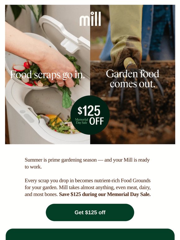 Feed your garden from the table
