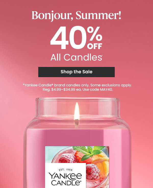 40% Off All Candles