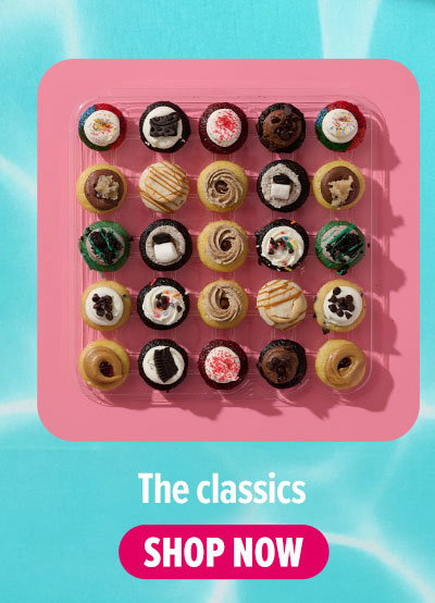 The classics! Shop our latest & greatest cupcake 25-pack now.