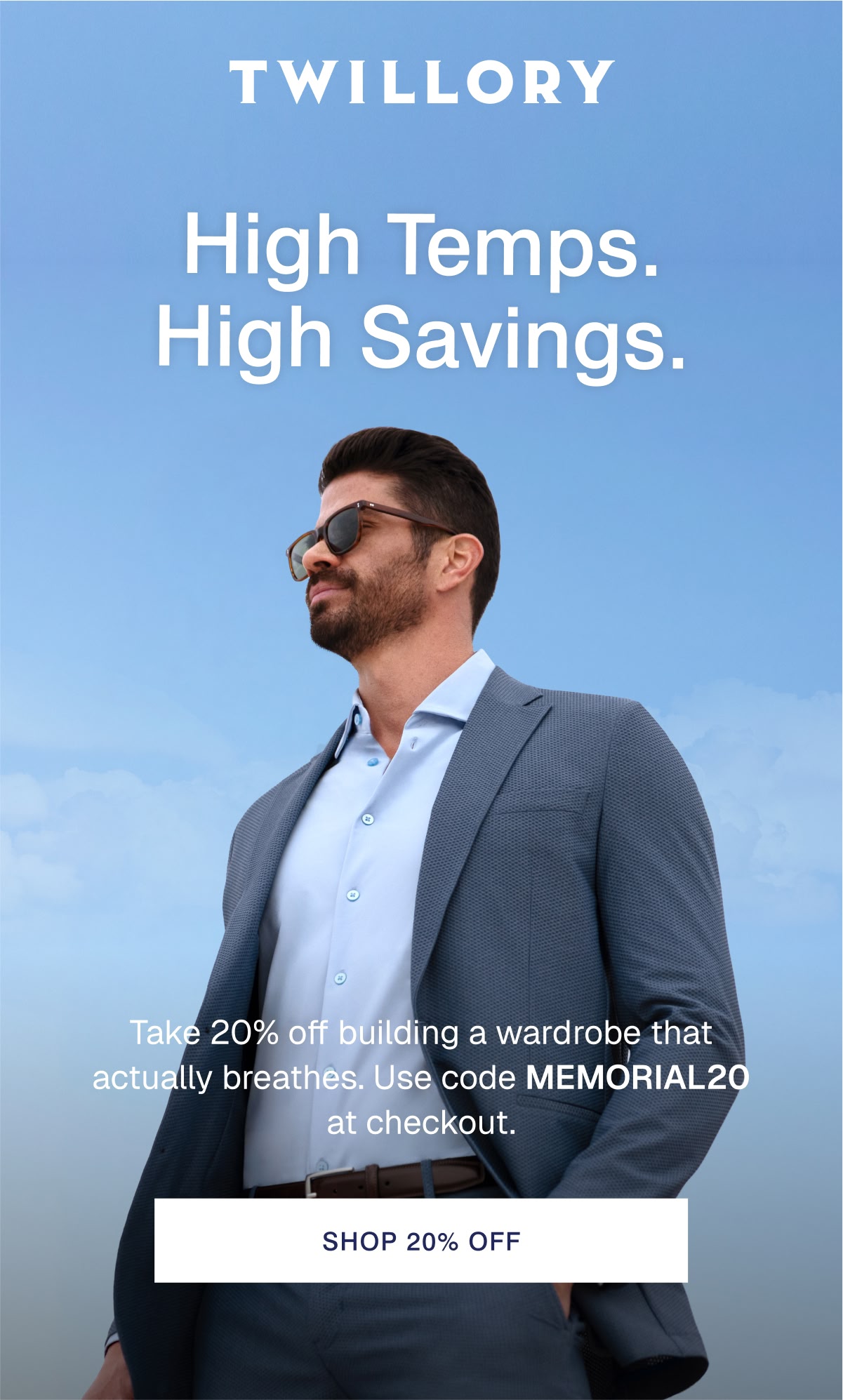 TWILLORY | High Temps. High Savings.