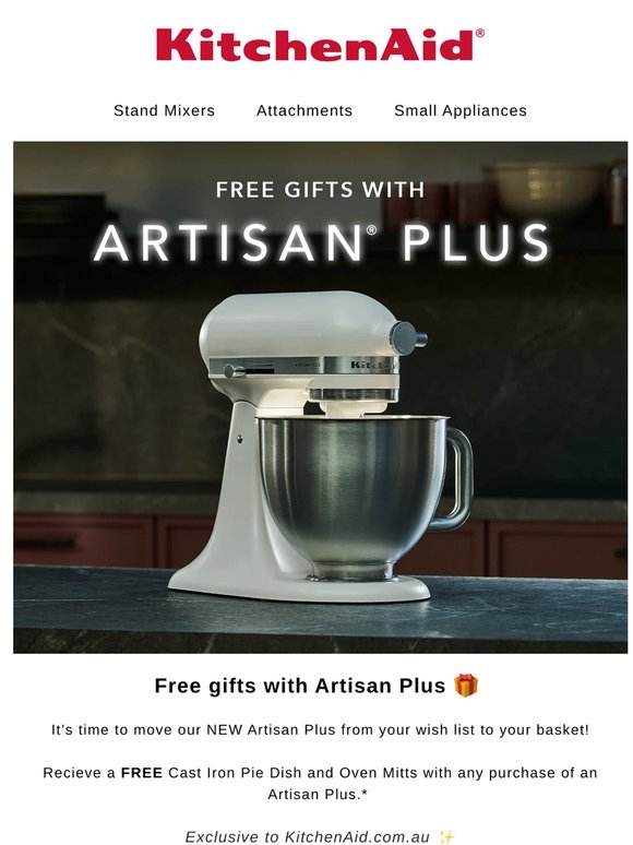 Add to cart: Free gifts with new Artisan Plus