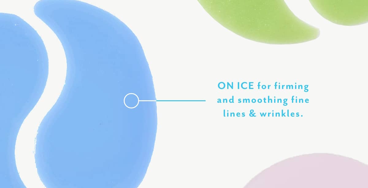 on ice firming under eyes smoothing wrinkles