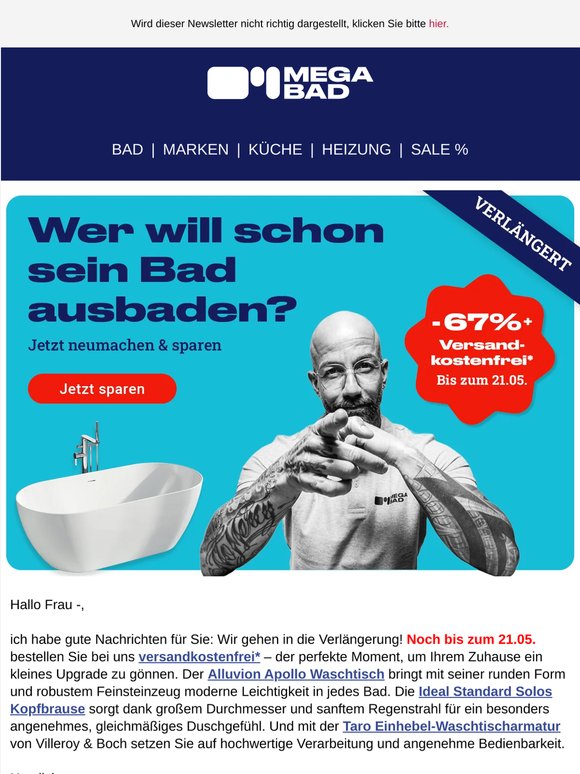 🚚 Versandkostenfrei verlängert – jetzt bis 21.05. sparen