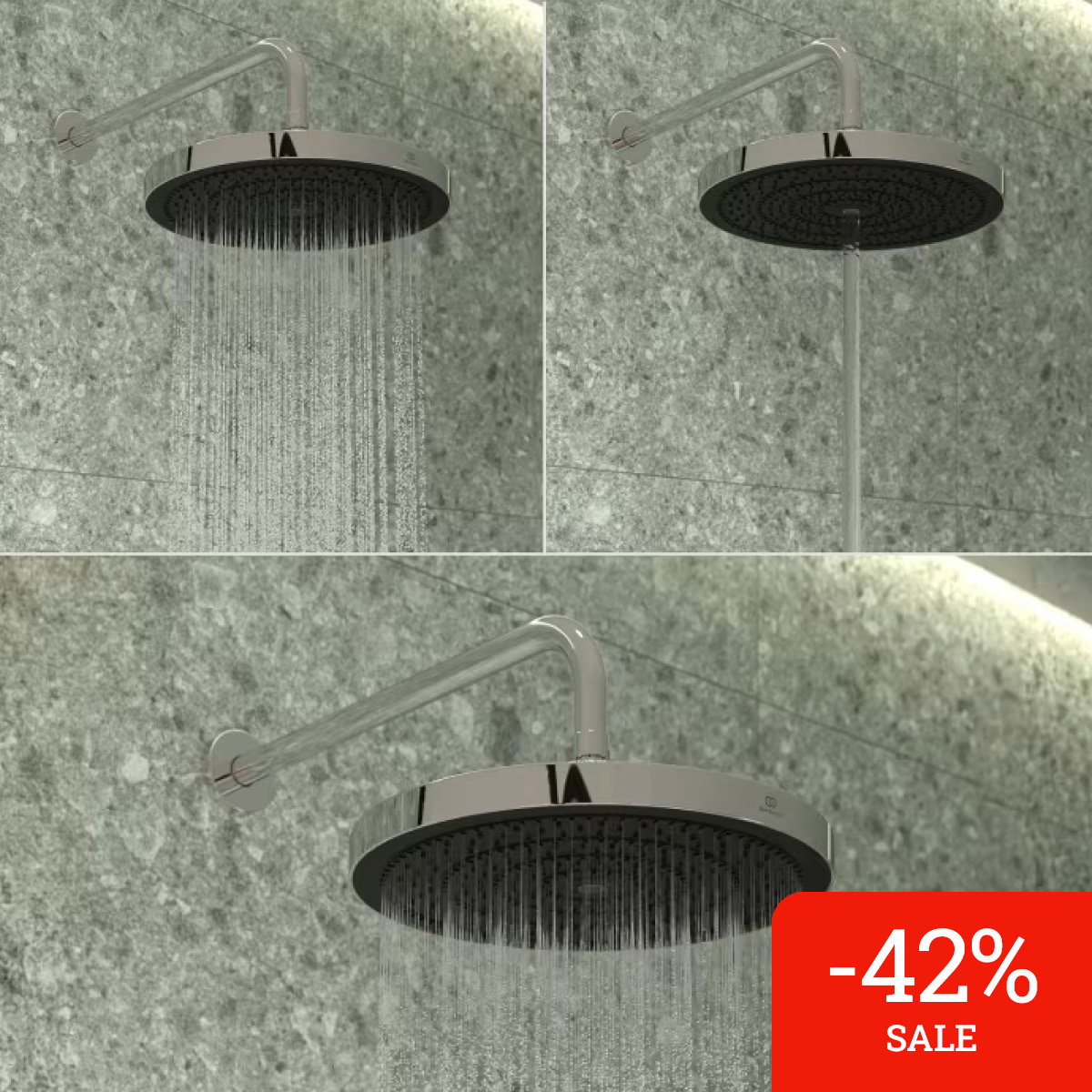 Ideal Standard Solos 3-Funktions-Kopfbrause Ø 30 cm