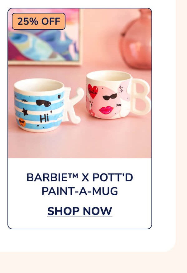 Barbie™ x Pott’d Paint-a-Mug