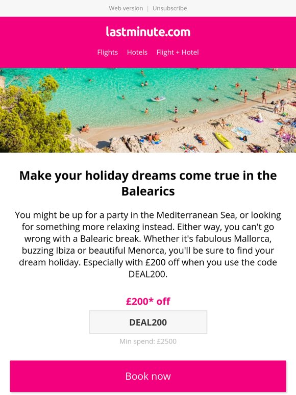 This summer, we're going to Ibiza... or Mallorca, or Menorca...