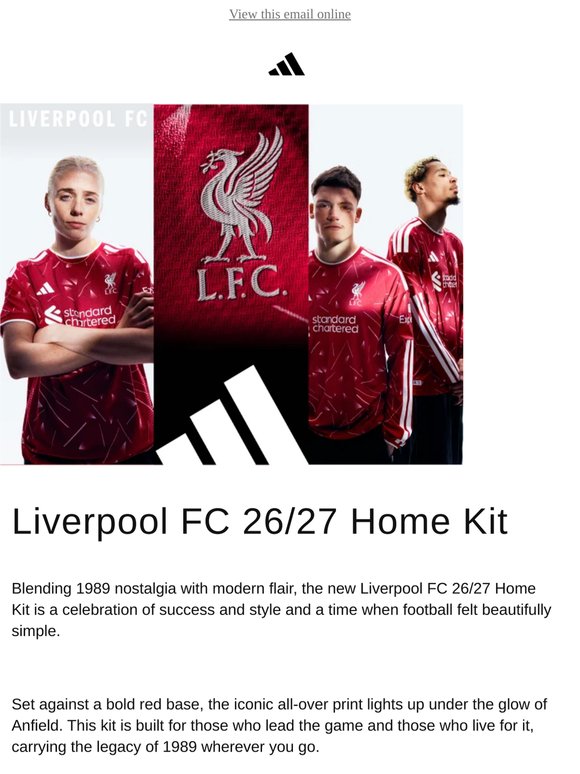 Liverpool FC 26/27 Home Kit