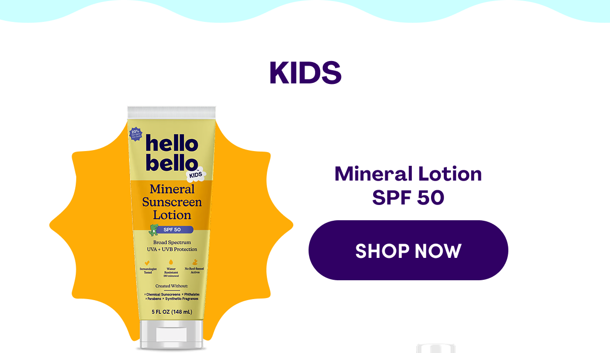 KIDS Mineral Lotion SPF 50 Shop now