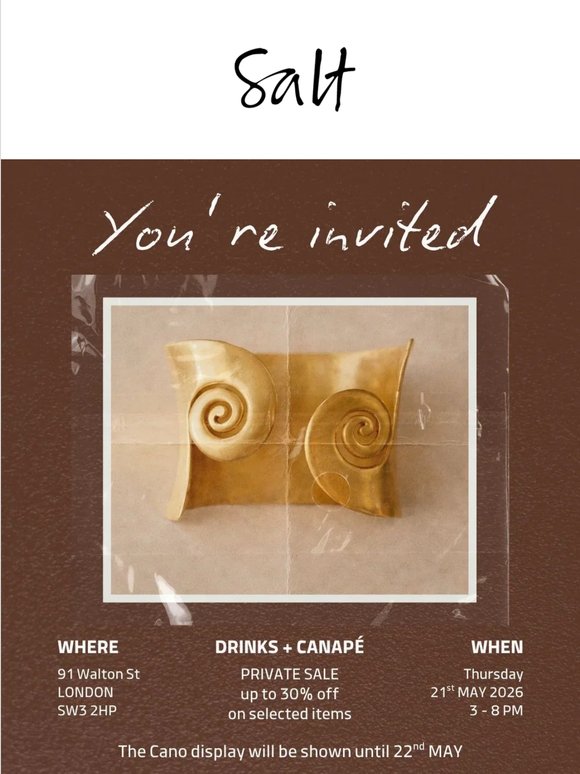 You’re Invited: CANO x Salt ✨