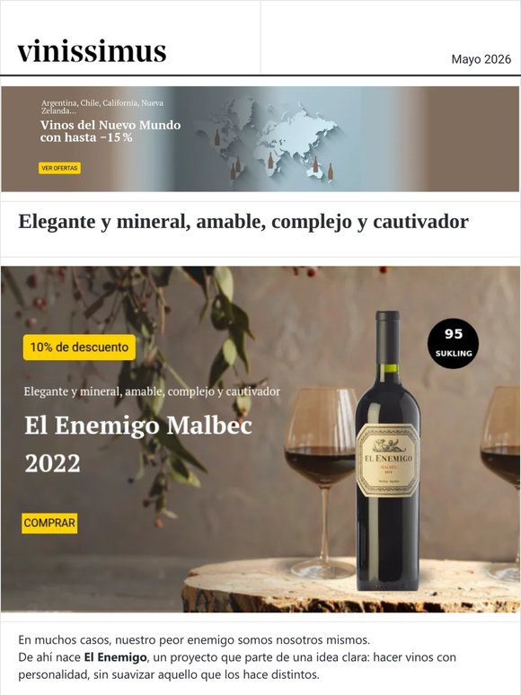 No todos los Malbec juegan en la misma liga (95  Sukling y −10 %)