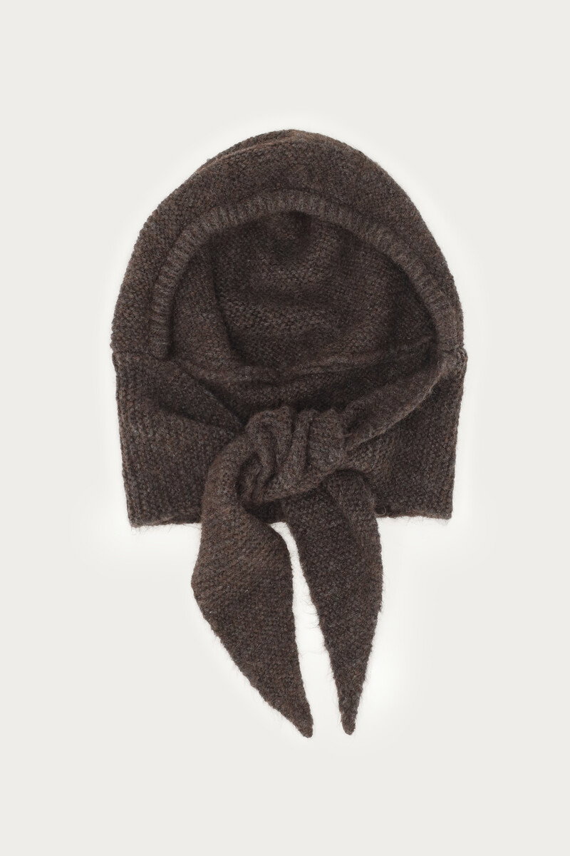Bruine capuchon sjaal
