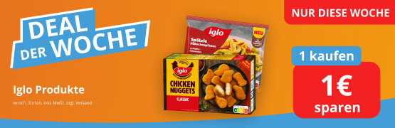 Iglo: Kaufe 1 Stück für und spare 1,- €