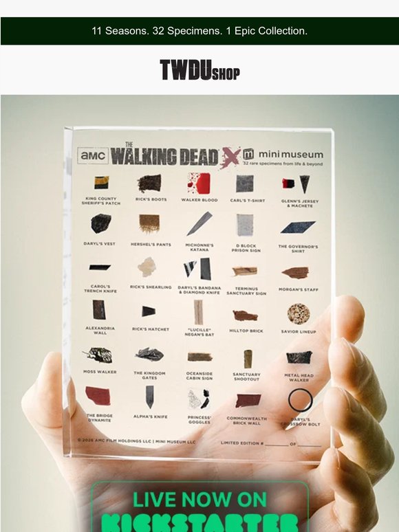 The Walking Dead Mini Museum is Live on Kickstarter.