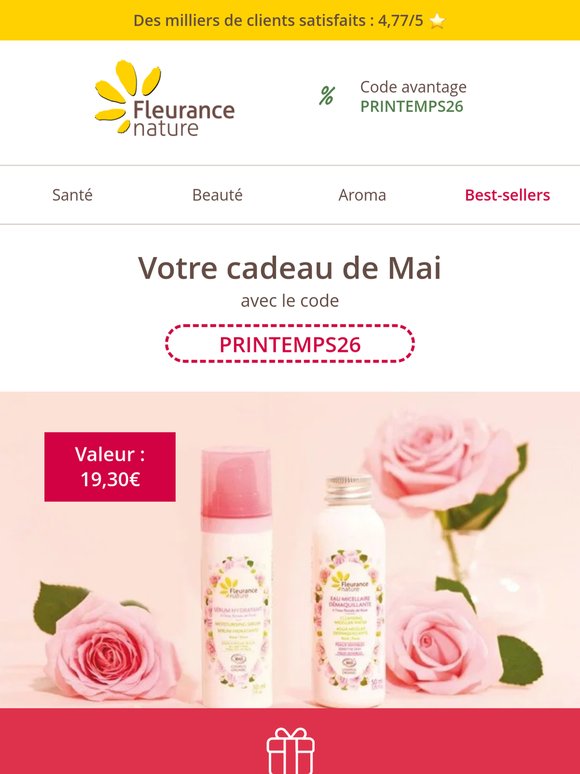 Votre duo à la Rose en cadeau : ne l'oubliez pas