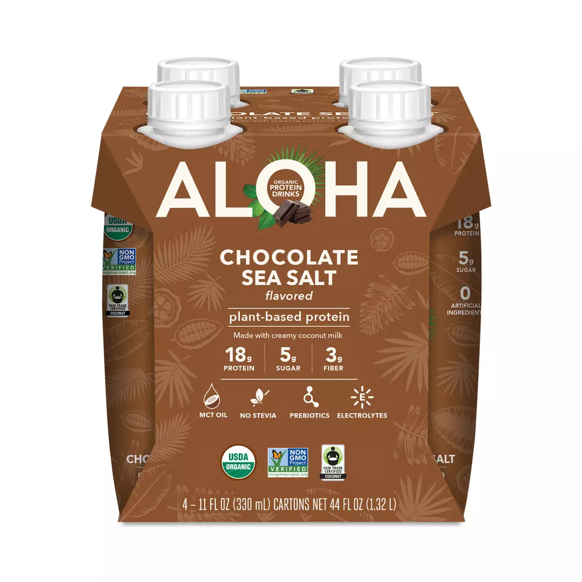Plant Based Protein Shake, Chocolate Sea Salt