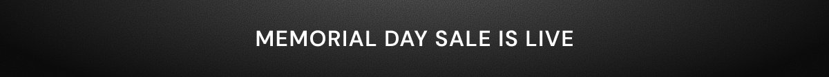 Memorial Day Sale is live
