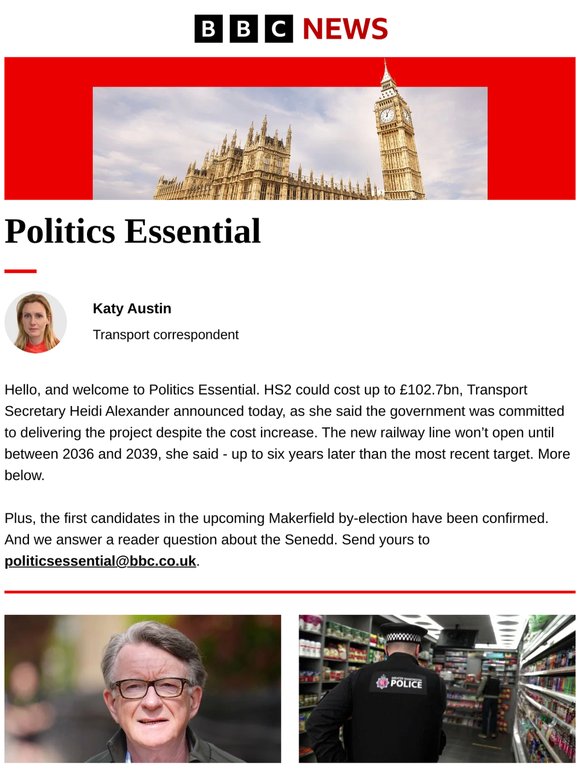 Politics Essential: Can HS2 'reset' get project back on track?