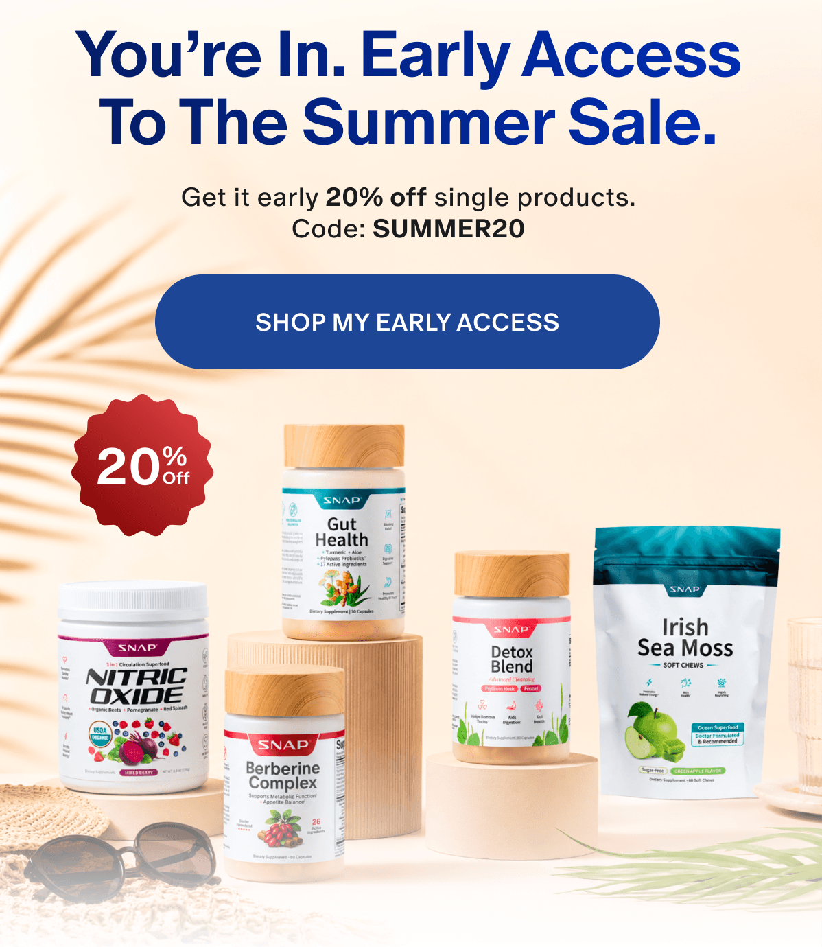 You're In. Early Access to the summer sale.