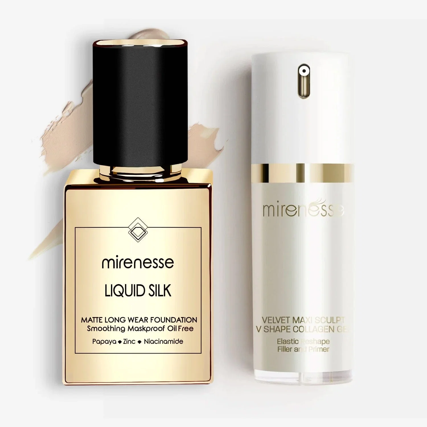 Image of Liquid Silk Matte Foundation + Velvet Maxi Sculpt Kit SPF25