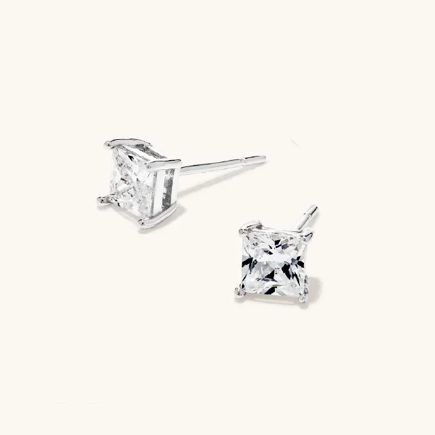 Cubic Zirconia Earrings in Sterling Silver