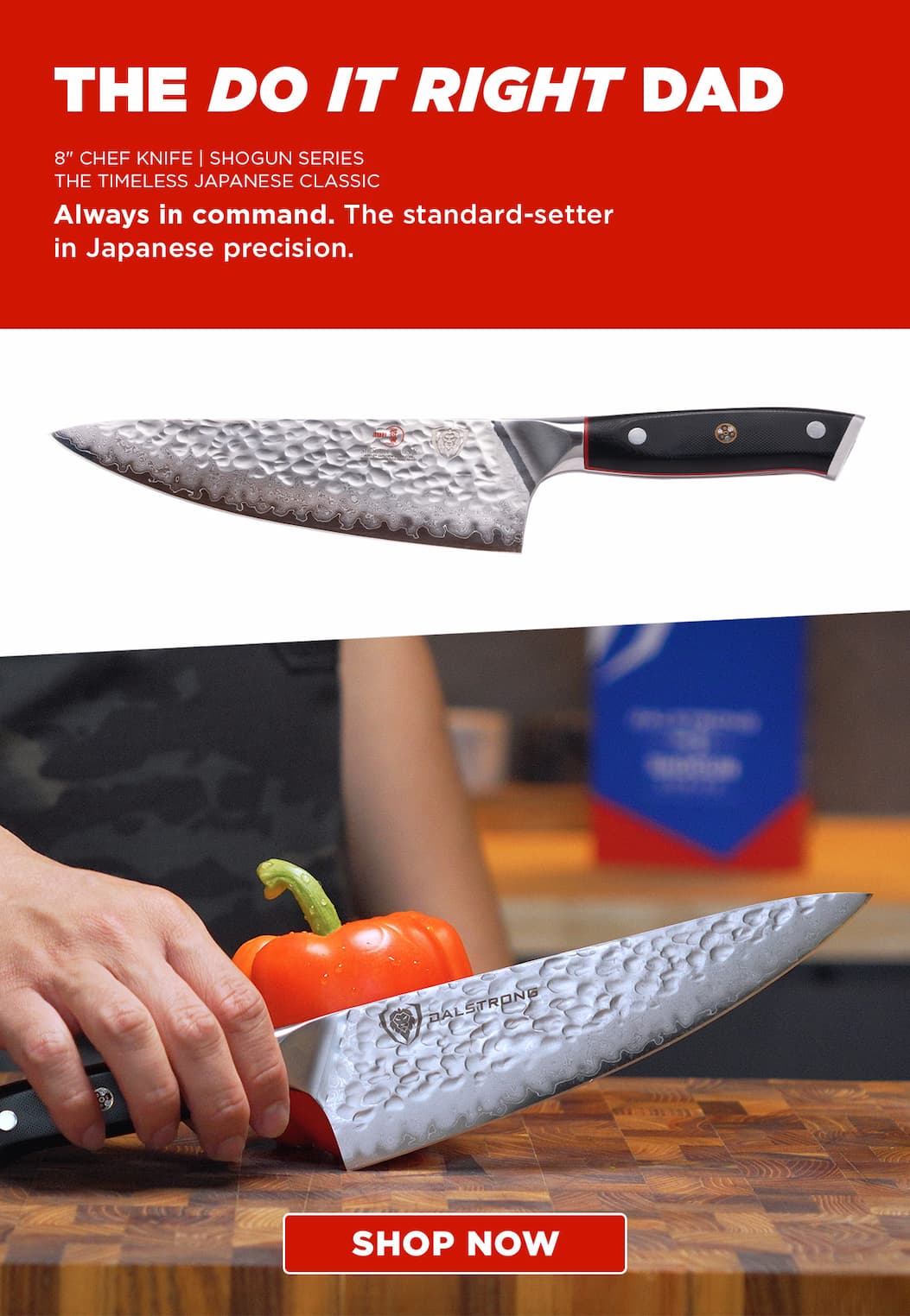 8" Chef Knife | Shogun Series | AUS10V Japanese Steel