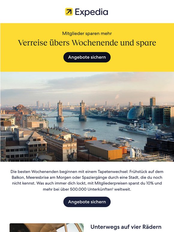 Finde deinen perfekten Wochenendtrip