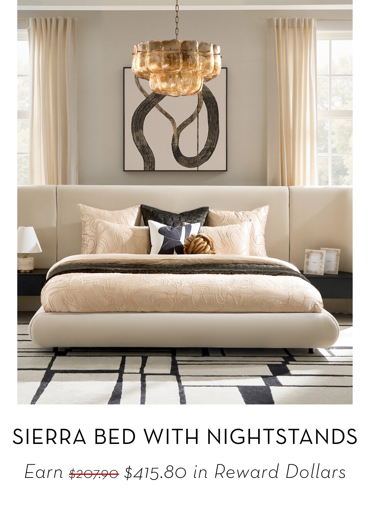 Sierra bed with nightstands