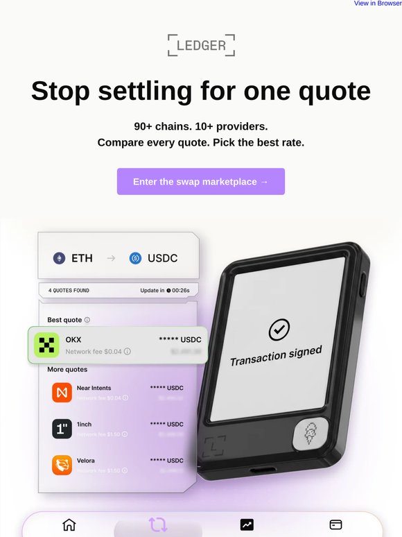 Get optimized swap rates. Every. Single. Time.