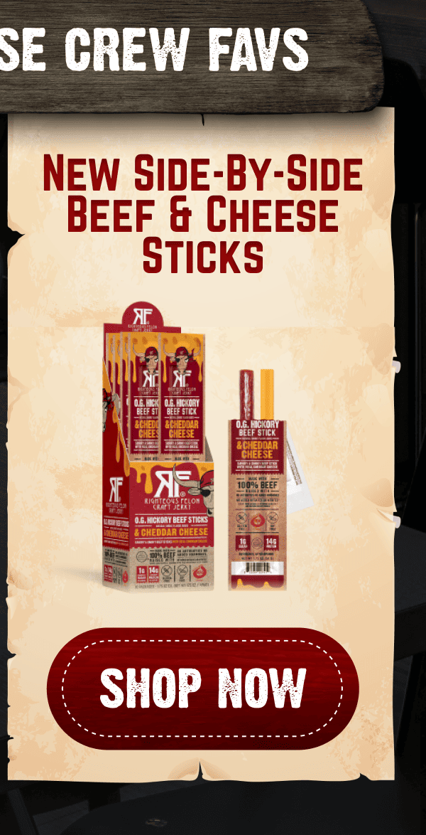 Side-By-Side Beef and Cheese Sticks
