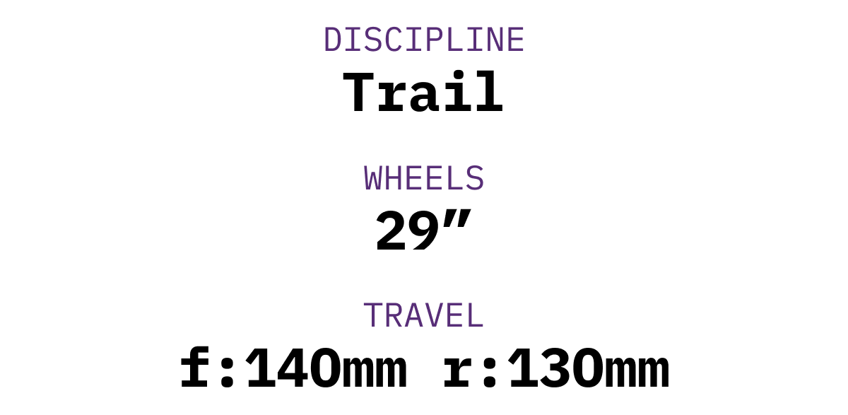This always-fun trail rider’s trail bike beefed up on travel (+10mm in both the front and rear) and dropped over 300g, putting downhill confidence and uphill efficiency at an all time high.