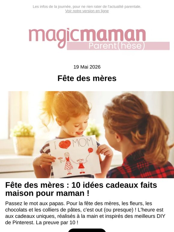 Fête des mères : 10 idées cadeaux faits maison pour maman !